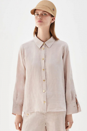 Nenne linen blouse, Light Rose